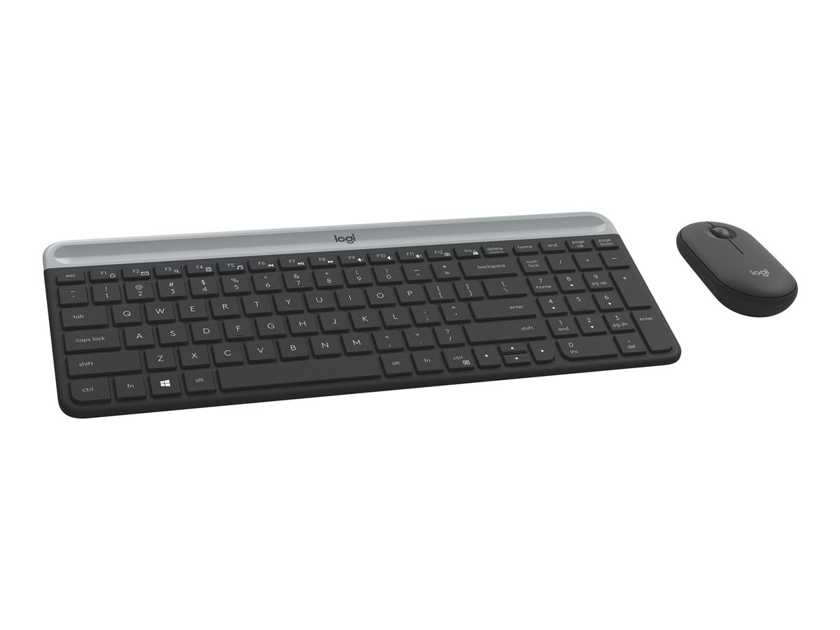 LOGITECH Slim Wireless Keyboard and Mouse Combo MK470 - GRAPHITE