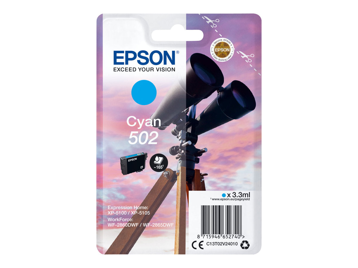 EPSON Singlepack Cyan 502 Ink
