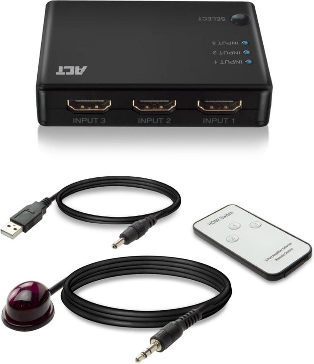 ACT 4K HDMI 3x1 Switch AC7845