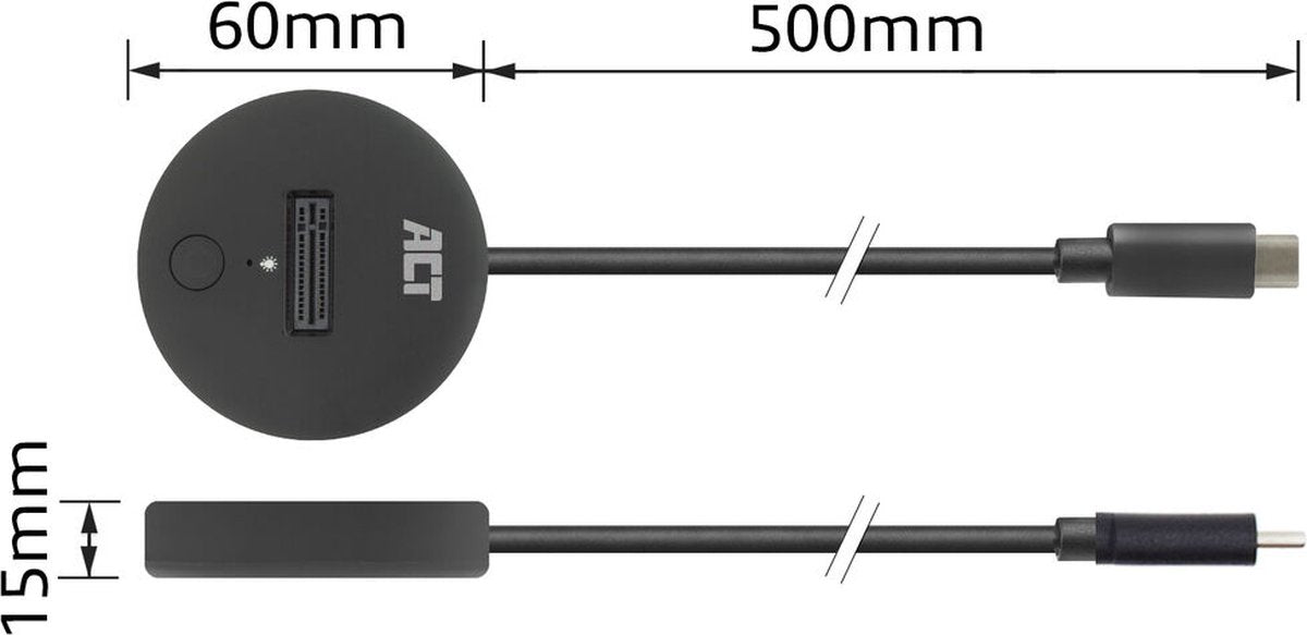 ACT M.2 NVMe / PCIe SSD Docking Station USB C / USB-C 3.2 Gen2 / AC1501