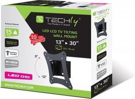 Techly wall mount voor LCD/LED TV 13-30" zwart ( muurbeugel )