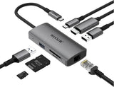 Rixus RXHU08 USB-C TO HDMI Adapter With Docking Station