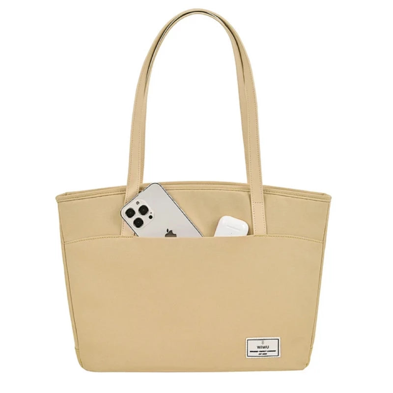 WiWU Ora Tote Lady 16" Laptop Handbag – Waterproof, Multi-Pocket Design with Laptop Compartment & Large Capacity for Women