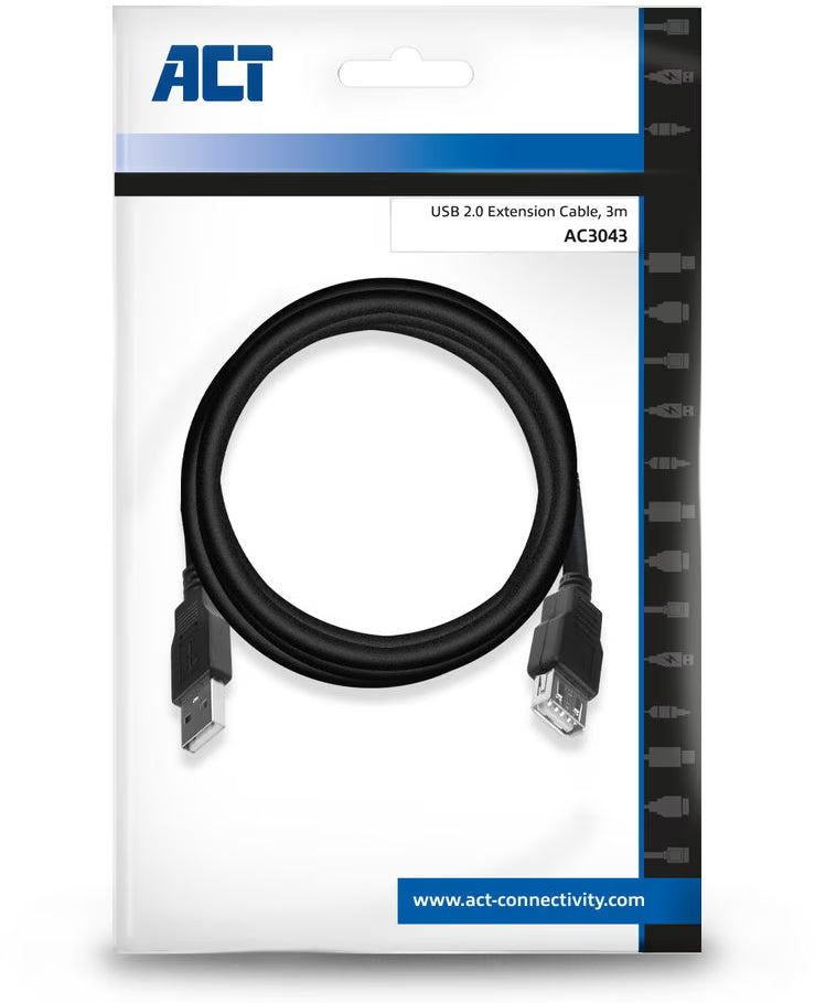 Ewent ew9622 USB 2.0 Extension Cable 3 Meter AC3043