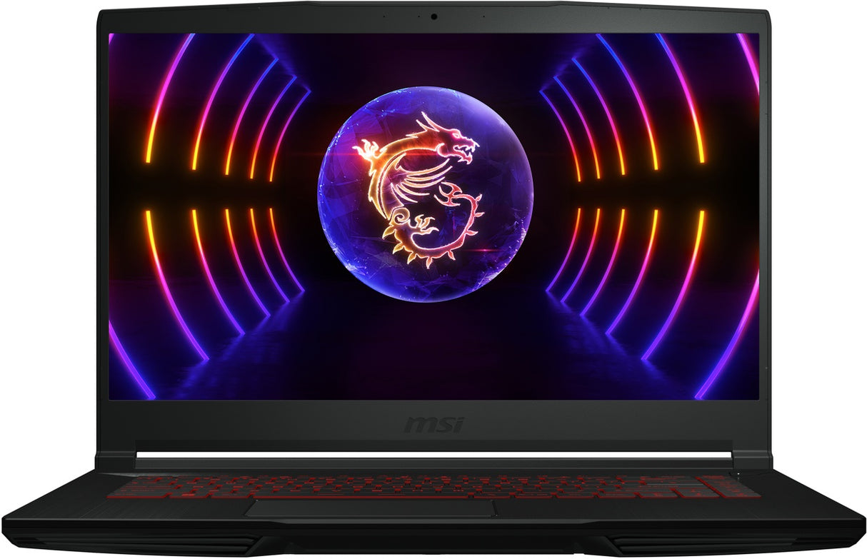 MSI Gaming GF63 THIN 11UCX-1420NL laptop 39,6 cm (15.6") Full HD Intel® Core™ i7 i7-11800H 16 GB DDR4-SDRAM 512 GB SSD NVIDIA GeForce RTX 2050 Wi-Fi 6 (802.11ax) Windows 11 Home Zwart