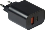 Inter-Tech PD-Charger USB C,PSU PD-2120, PD+QC 20W zwart