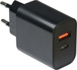 Inter-Tech PD-Charger USB C,PSU PD-2120, PD+QC 20W zwart