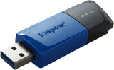 Kingston DataTraveler Exodia M USB-stick – 64 GB – Zwart/blauw – USB-A 3.2 Gen 1