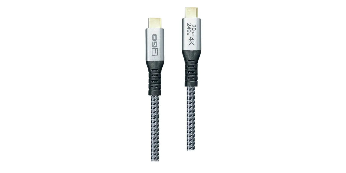 2GO 797514 USB-kabel USB 3.2 Gen 2x2 1,2 m USB C Zwart, Zilver superspeed thunderbolt3 compatible