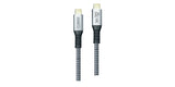 2GO 797514 USB-kabel USB 3.2 Gen 2x2 1,2 m USB C Zwart, Zilver superspeed thunderbolt3 compatible