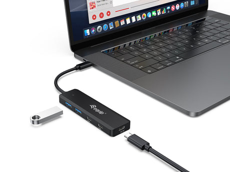 Equip USB-Hub 4-Port 3.2/C->2x USB-C,2x USB-A