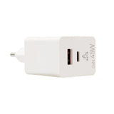 SBOX USB Oplader HC-45 , 45W , USB-A & USB-C (2 Poorten) , Wit