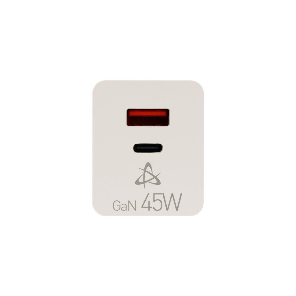 SBOX USB Oplader HC-45 , 45W , USB-A & USB-C (2 Poorten) , Wit