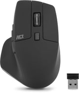 ACT Draadloze multi-connect muis Bluetooth of USB-A ontvanger, 2400 DPI met stille klik,  AC5146