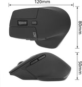 ACT Draadloze multi-connect muis Bluetooth of USB-A ontvanger, 2400 DPI met stille klik,  AC5146