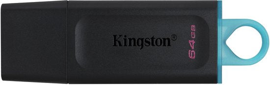 Kingston 64GB USB Stick - USB 3.2 Gen 1 - DataTraveler Exodia - Zwart