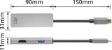 ACT USB-C 4K multiport adapter voor 2 HDMI schermen, USB-A datapoort AC7013