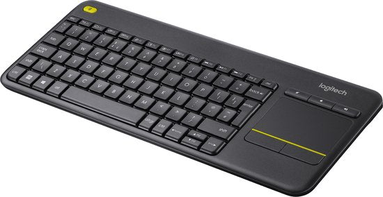 Logitech K400 Plus - Draadloos Touch Toetsenbord - QWERTY ISO - Zwart