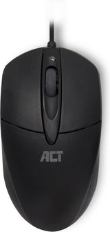 ACT AC5005 Optische Muis Bekabeld USB 1000 dpi Links- en Rechtshandig Zwart