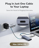 Cudy muliport docking 6-In-1 USB-C Hub with Gigabit Ethernet Port / HDMI ( UH606 )