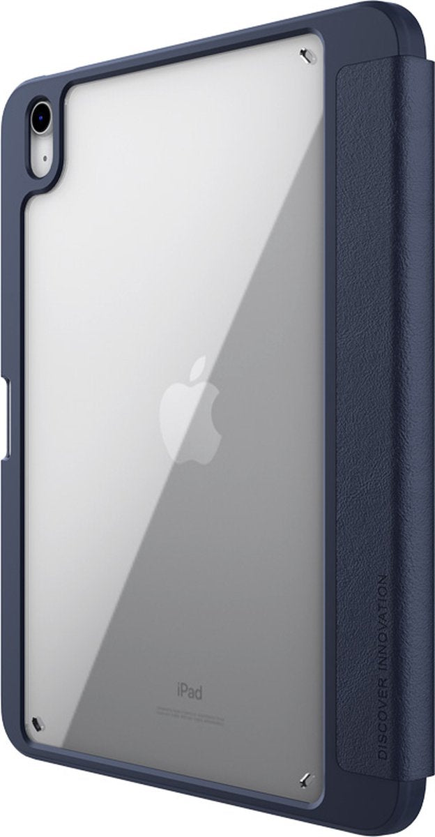 Nillkin - Tablethoes geschikt voor iPad 10.9 (2022) - iPad hoes Met Sleep/Wake-up Functie - Trifold Hoes - Met Pencil Houder en Stand functie - Donker Blauw