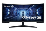 Samsung Odyssey C34G55TWWP 34" , 3440 x 1440 VA , 165Hz , Curved Gaming Monitor