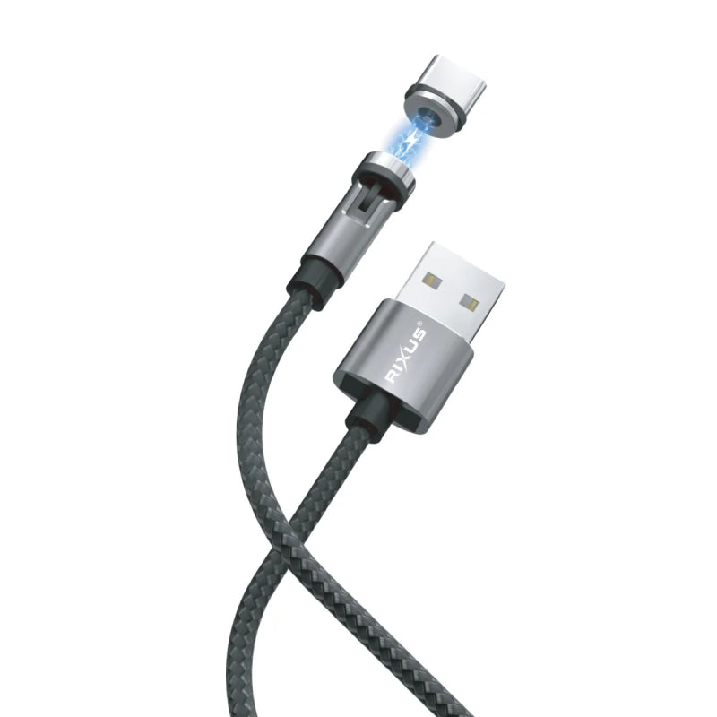 Rixus RXU48 Magnetic Cable 3 in 1 Black