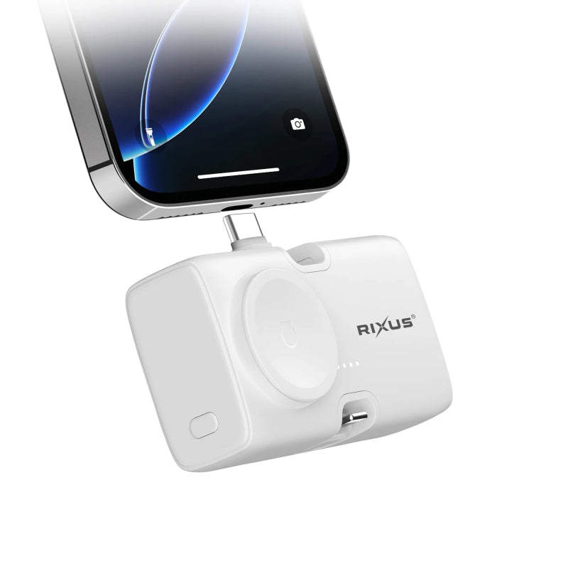 Rixus RXPB13 Mini Click-On 3-in-1 Powerbank 4500mAh Wit