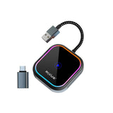 Rixus RXCP05 Draadloze CarPlay Adapter Metallic Grijs
