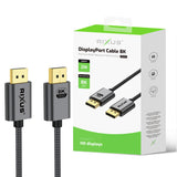 Rixus RXDP12 DisplayPort-kabel 8K 2 Mtr. Space Grey
