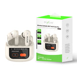 Rixus RXBH63C Wireless Earbuds Touch Case Pro Beige ( noise canceling )