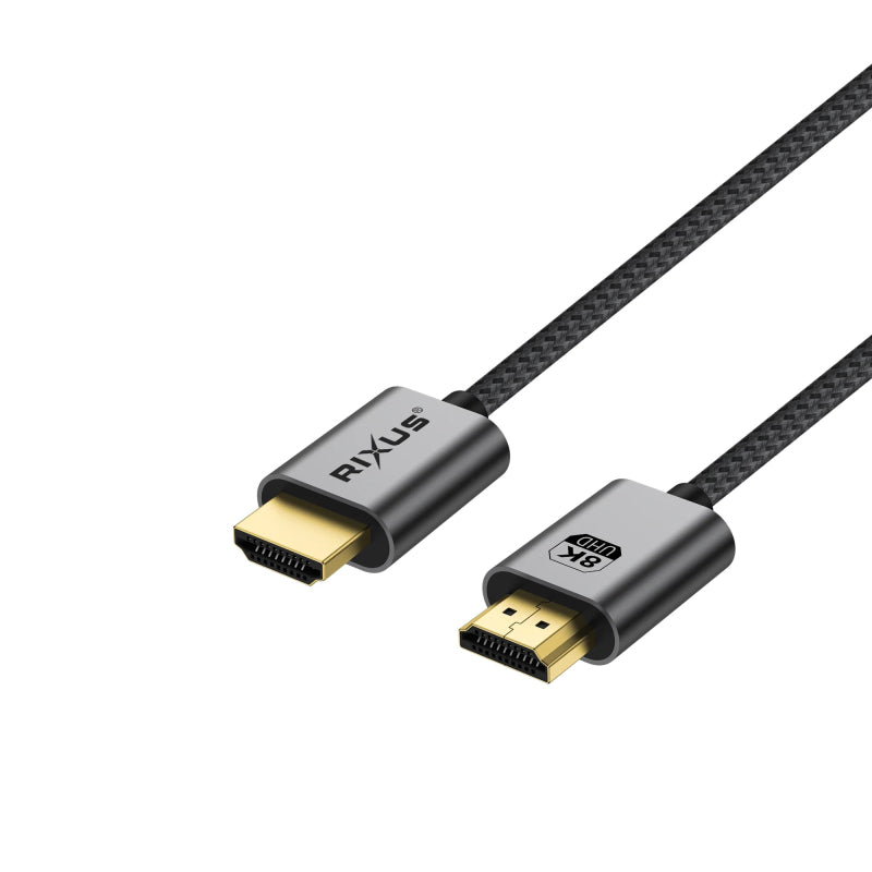 Rixus RXHU11 Premium HDMI-kabel 8K 1 mtr. Space Gray