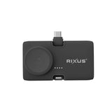 Rixus RXPB13 Mini Click-On 3-in-1 Powerbank 4500mAh Zwart