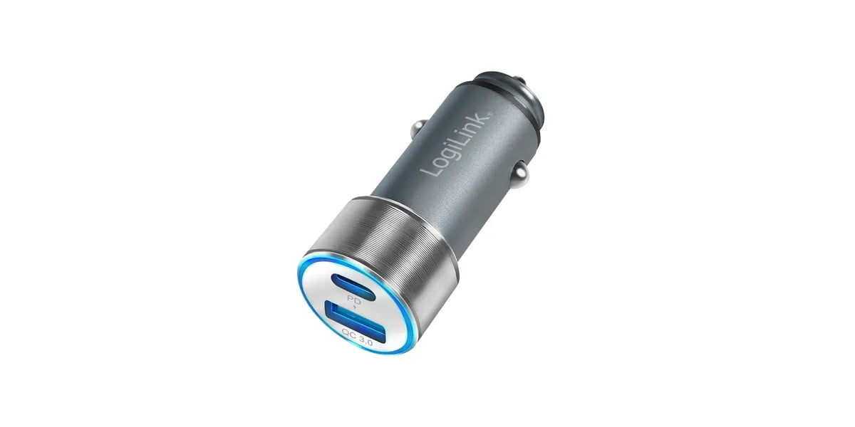 LogiLink PA0252 oplader voor mobiele apparatuur Universeel Grijs Sigarettenaansteker Snel opladen Auto