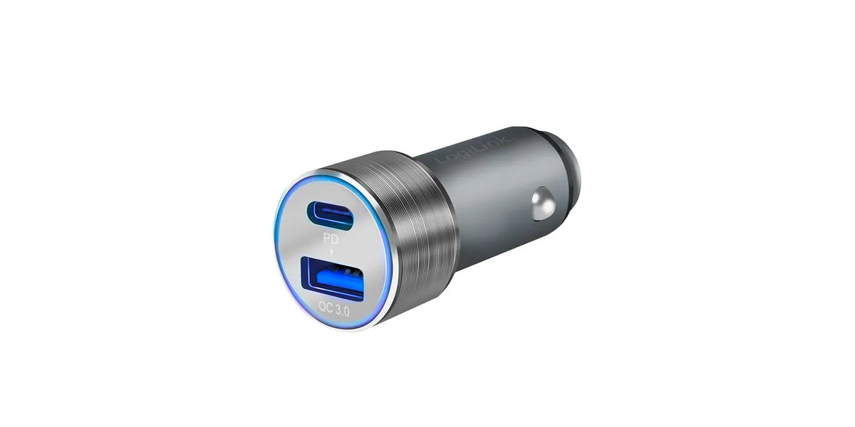 LogiLink PA0252 oplader voor mobiele apparatuur Universeel Grijs Sigarettenaansteker Snel opladen Auto