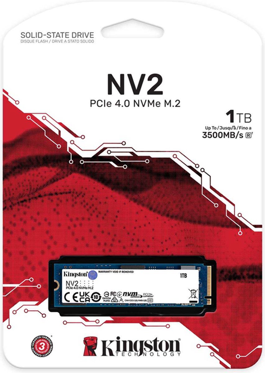 SSD 1TB Kingston M.2 PCI-E NVMe GEN4 NV2