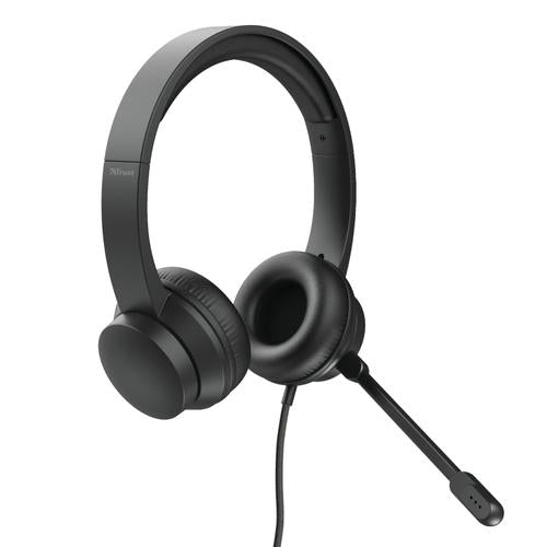 Trust HS-200 On-Ear USB Headset - BUSINESS MODEL