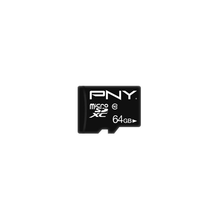 SD MicroSD HC Card 64GB PNY Performance Plus Cl.10 retail