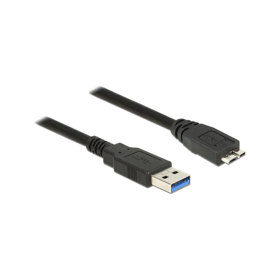 Delock USB Kabel USB3.0 A -> Micro-B St/­St 0.50m zwart