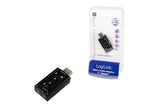 Logilink geluidskaart USB 7.1 Surround Sound
