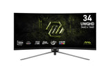 MSI MAG 345CQRF E20 computer monitor 86,4 cm (34") 3440 x 1440 Pixels UltraWide Dual Quad HD Zwart