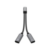 Rixus RXMU71 USB-C Splitter 15cm Space Gray