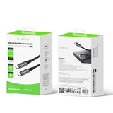 Rixus RXUC01 USB-C 4.0 To USB-C Cable 1m 240W Grey ( 8k video transfer )