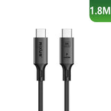 Rixus RXUC02 USB-C 4.0 To USB-C Cable 1.8m 240W Grey ( 8k video transfer )