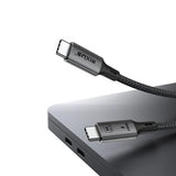 Rixus RXUC02 USB-C 4.0 To USB-C Cable 1.8m 240W Grey ( 8k video transfer )