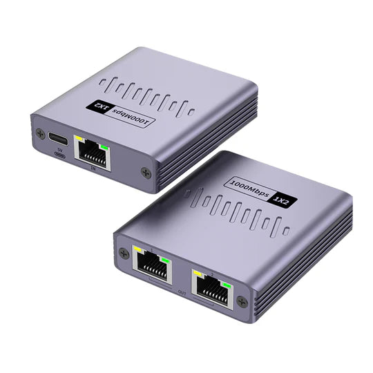 Rixus RXEA03 3-Ports Ethernet Switch Adapter Gray