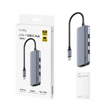 Cudy muliport docking 6-In-1 USB-C Hub with Gigabit Ethernet Port / HDMI ( UH606 )