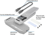 ACT AC1625 USB 40Gbps M.2 2280 NVMe / PCIe SSD Behuizing / High Performance / Tool-Free / Aluminium