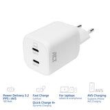 Act AC2175 USB-C-lader 100W met 2 poorten, Power Delivery 3.2, PPS, AVS, Quick Charge en GaNFast