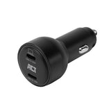 Act Ac2210 2-poorts USB-C fast charge autolader 95W met Power Delivery PPS, Quick Charge en GaNFast